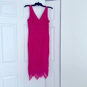 NWT Nanette Leopore Pink Lace cocktail evening dress size 2 $158